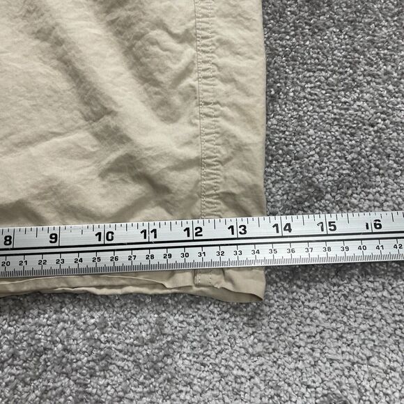 Columbia Chino Shorts Mens Beige Flat Front Slash Pocket Cotton Casual 42x8 - Picture 8 of 13